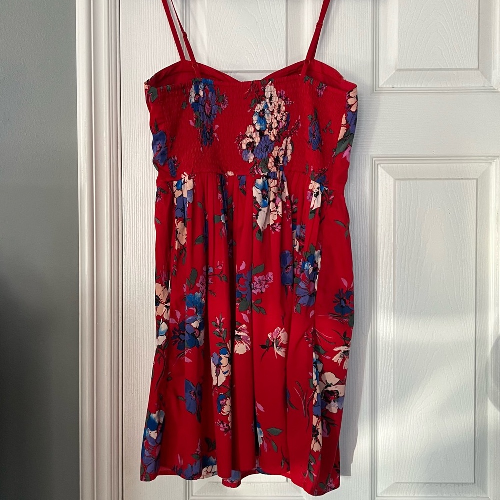 Red Floral Dress - Picture 4 of 5